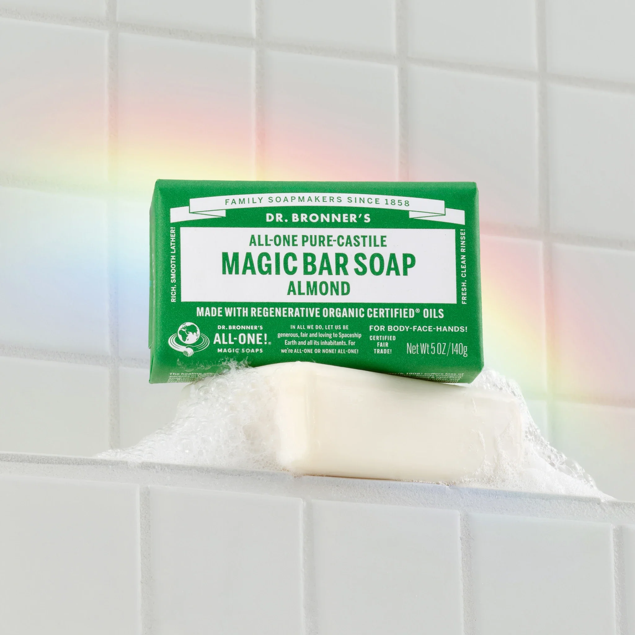 Almond - Pure-Castile Magic Bar Soap - Image 2
